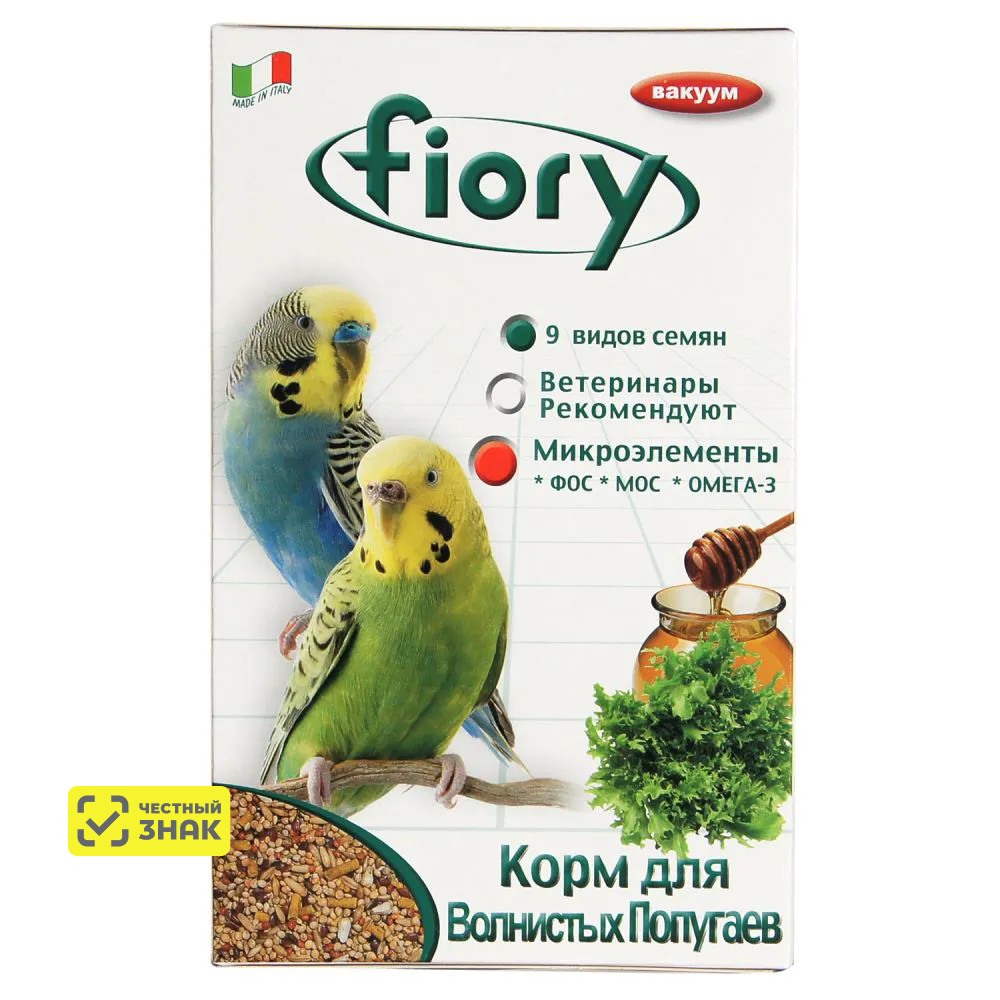 

Fiory Pappagallini Корм для волнистых попугаев, 400 г