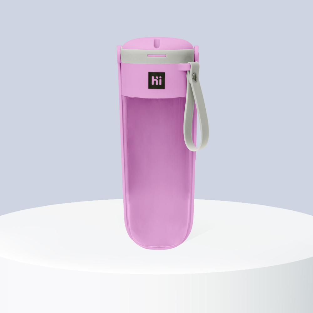 

HiPet Бутылка для воды для кошек и собак, 420 мл, розовый