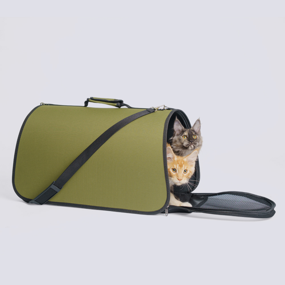 

RURRI Сумка-переноска для кошек и собак мелких пород, , оливковый, Зеленый