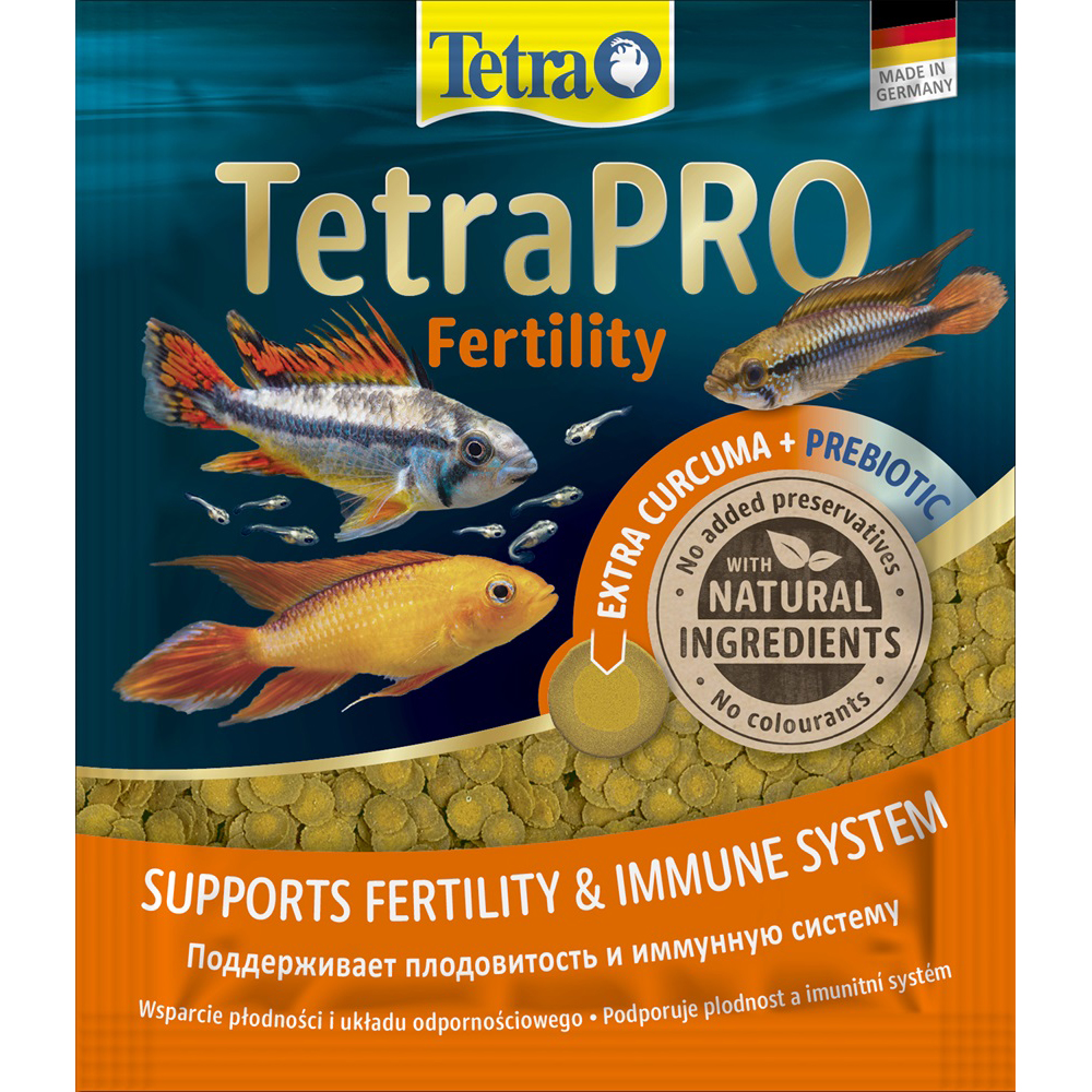 Tetra TetraPro Fertility Корм с куркумой для поддержания репродуктивных функций рыб, пакет, 12 гр