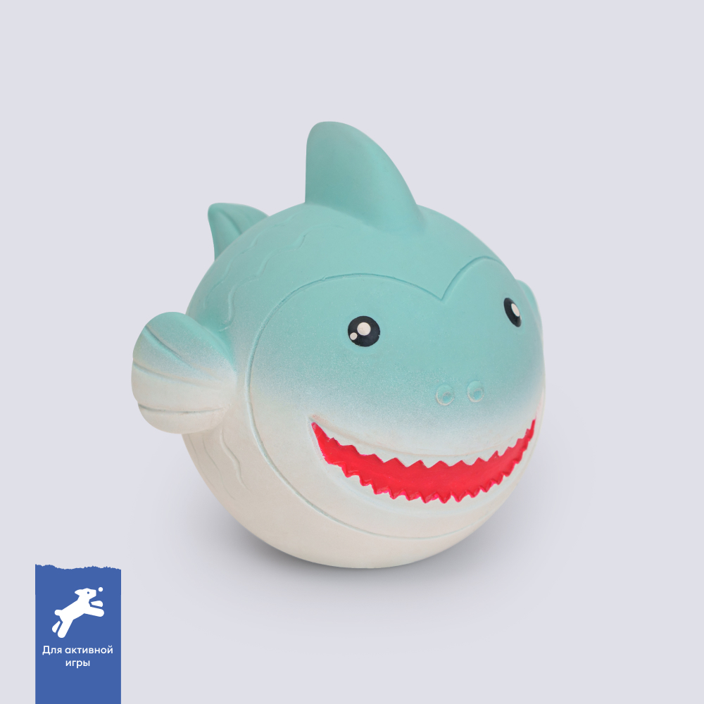 

RURRI Игрушка из латекса для собак Рыба, Разноцветный