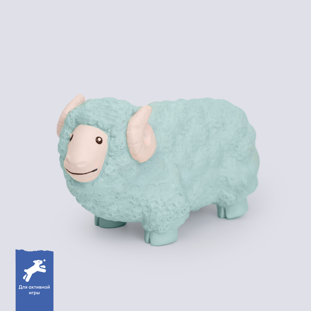 RURRI Игрушка из латекса для собак Овца, 15х9х7 см