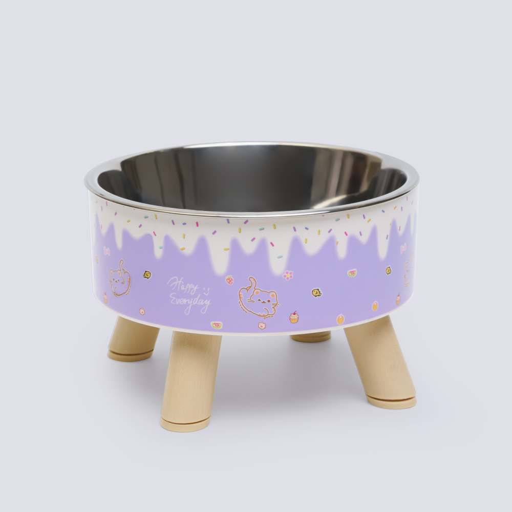 

Petmax Миска на ножках для кошек и собак Sweet, 300 мл, 14х14х9 см, фиолетовый