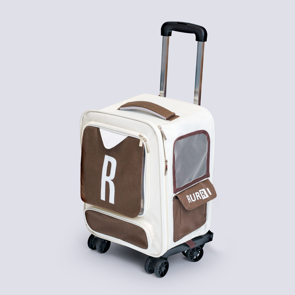 

RURRI Рюкзак с тележкой на колесиках для кошек и собак мелких пород