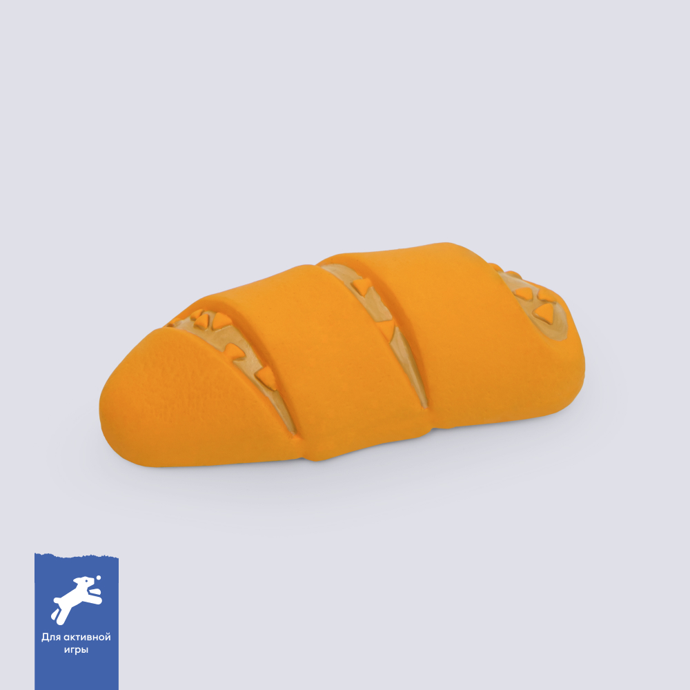 

RURRI Игрушка для собак Пирожок, 14,4х5,8х4,1 см, Разноцветный