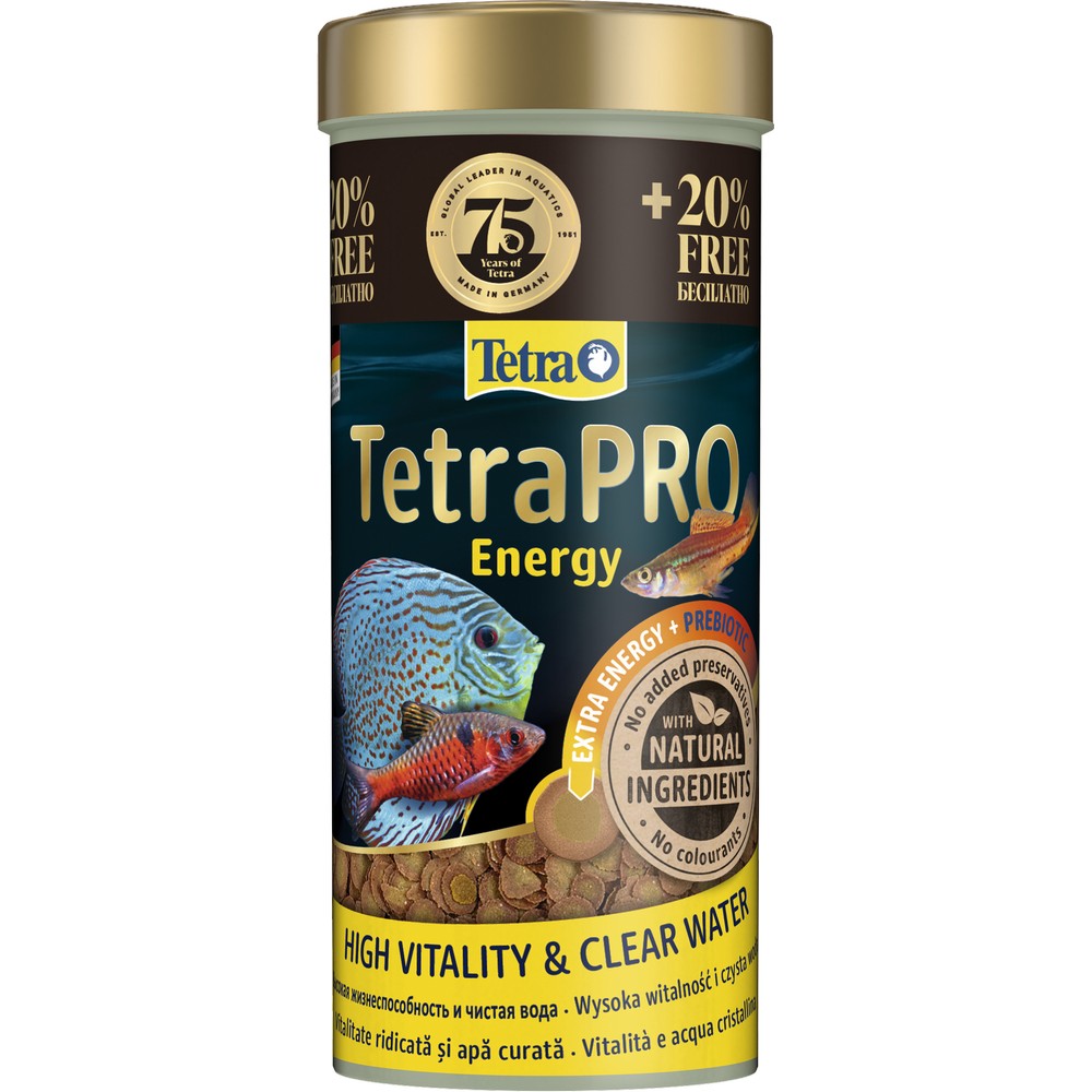 

Tetra TetraPro Energy Корм для рыб для окраса в хлопьях, 300 мл