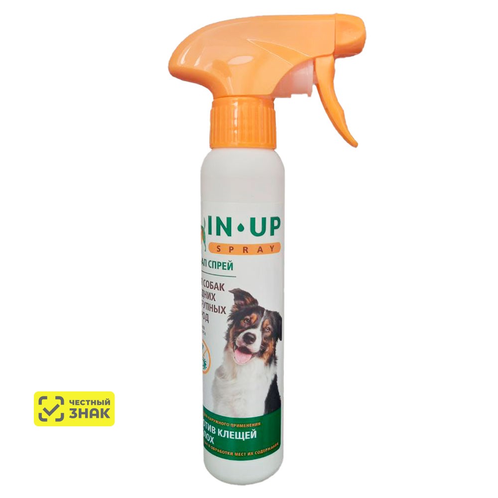 

Астрафарм IN-UP Спрей от блох и клещей для собак средних и крупных пород, 150 мл