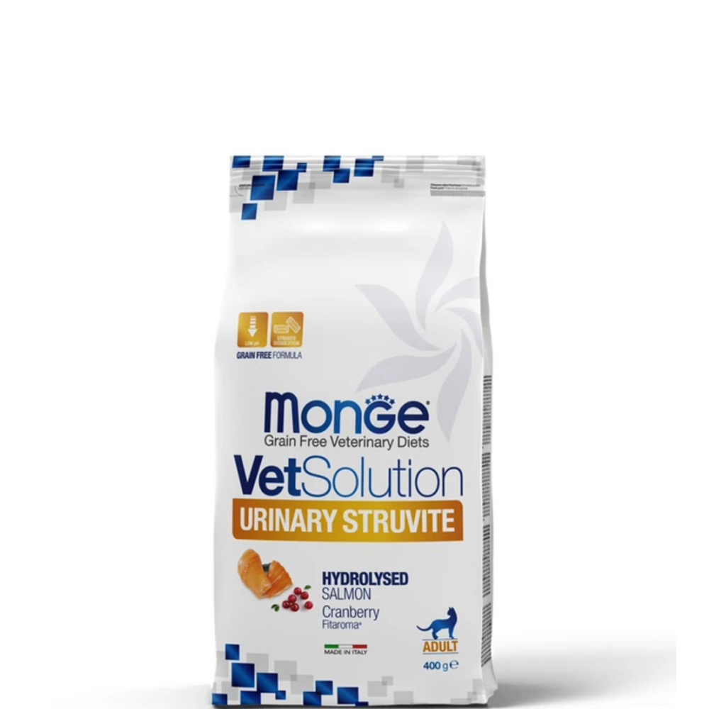 

Monge VetSolution Cat Urinary Struvite Сухой корм для кошек при заболеваниях мочеполовой системы, с лососем, 400 гр.