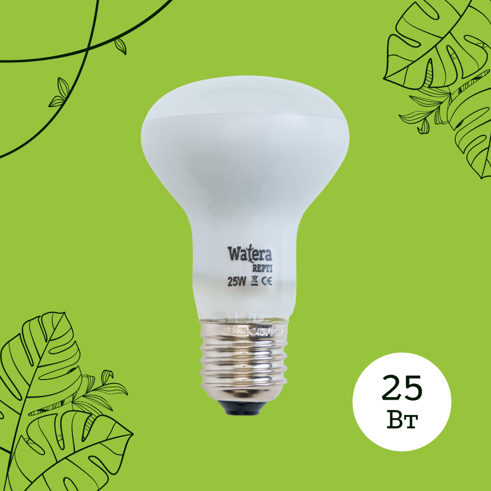 

WATERA Repti Лампа греющая для террариума, 25W