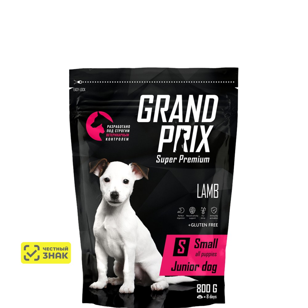 

GRAND PRIX Small Junior Сухой корм для щенков мелких и миниатюрных пород, с ягненком, 800 гр.