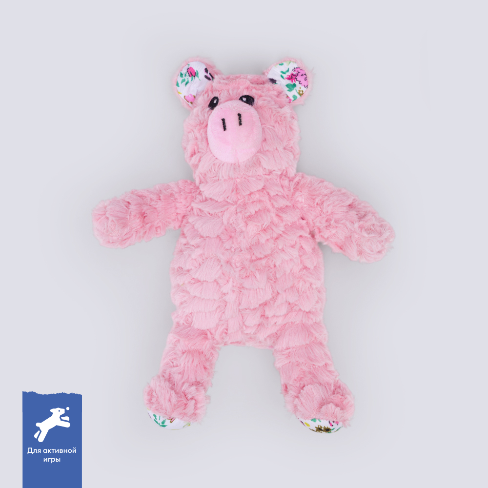 

RURRI Игрушка для собак средних и крупных пород Поросенок, , цвет в ассортименте, Разноцветный