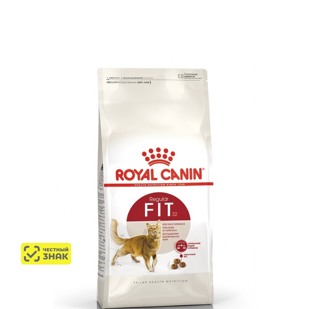 

Royal Canin Fit 32 Regular Сухой корм для бывающих на улице кошек в возрасте от 1 до 7 лет, 400 гр.