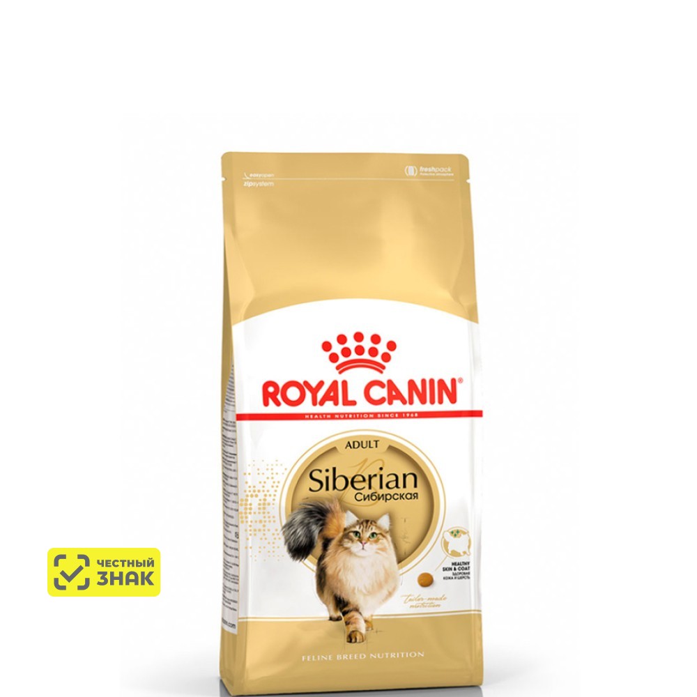 Royal Canin Siberian Adult Сухой корм для взрослых сибирских кошек старше 12 месяцев, 400 гр.