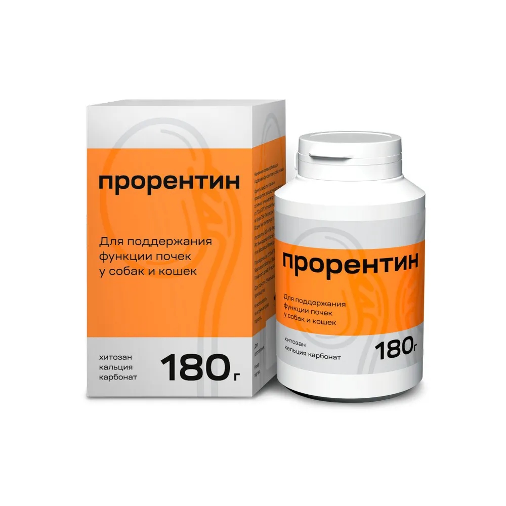 

НПФ ФАРКОС ООО Прорентин Кормовая добавка для поддержания функции почек у кошек и собак, 180 гр.