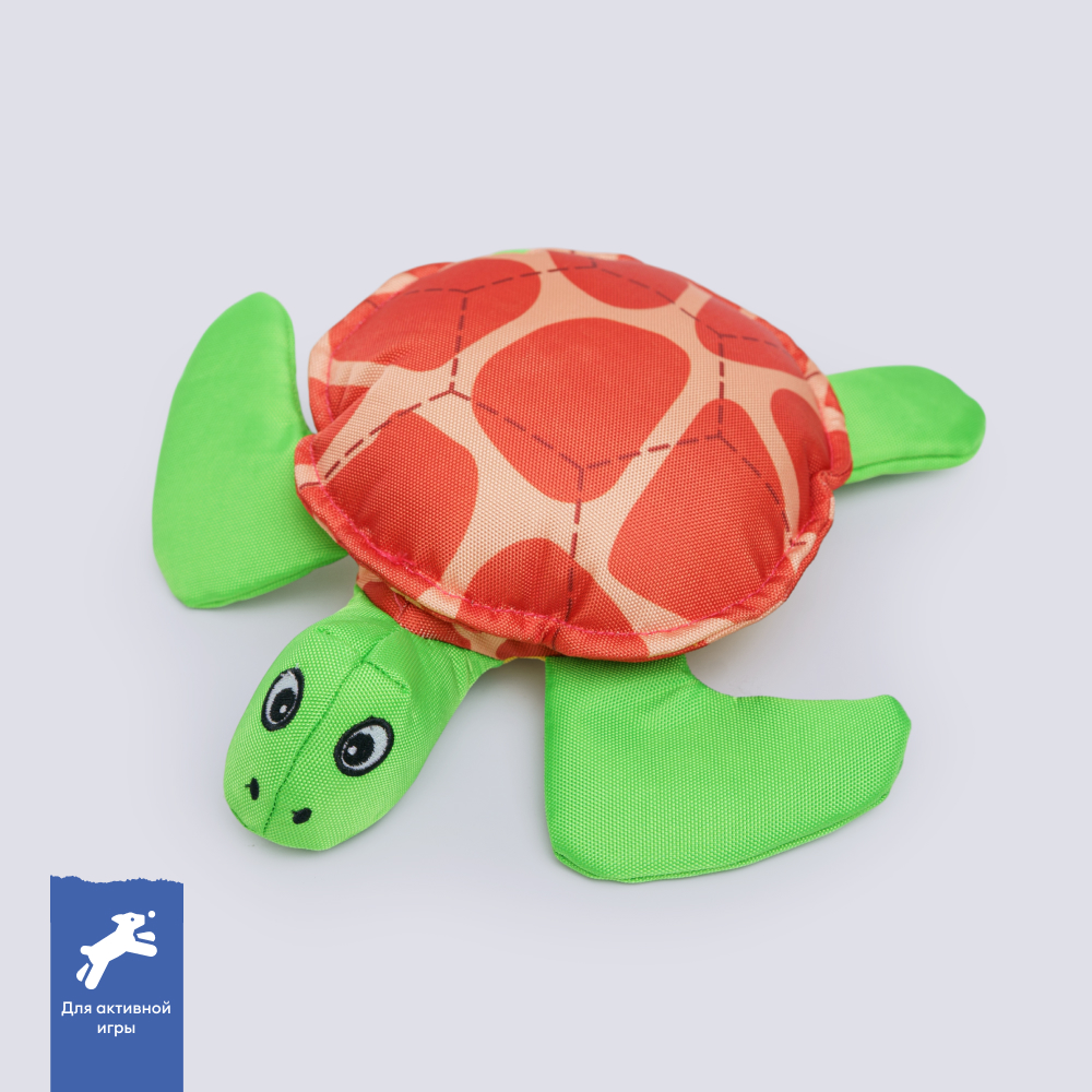 

RURRI Игрушка для собак средних и крупных пород Черепаха, 25,5х24х6,5 см, цвет в ассортименте, Разноцветный