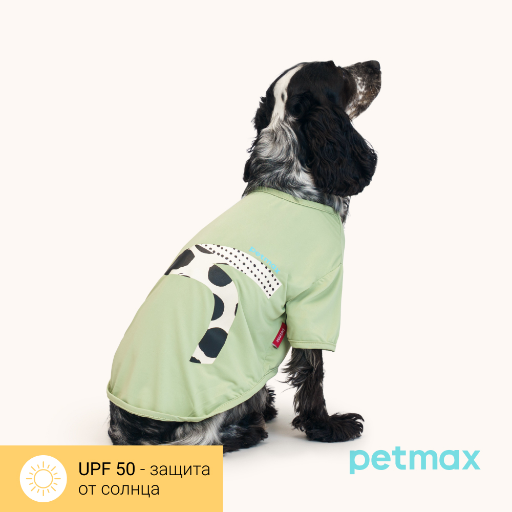 Petmax Футболка для кошек и собак Cool, L, зеленый