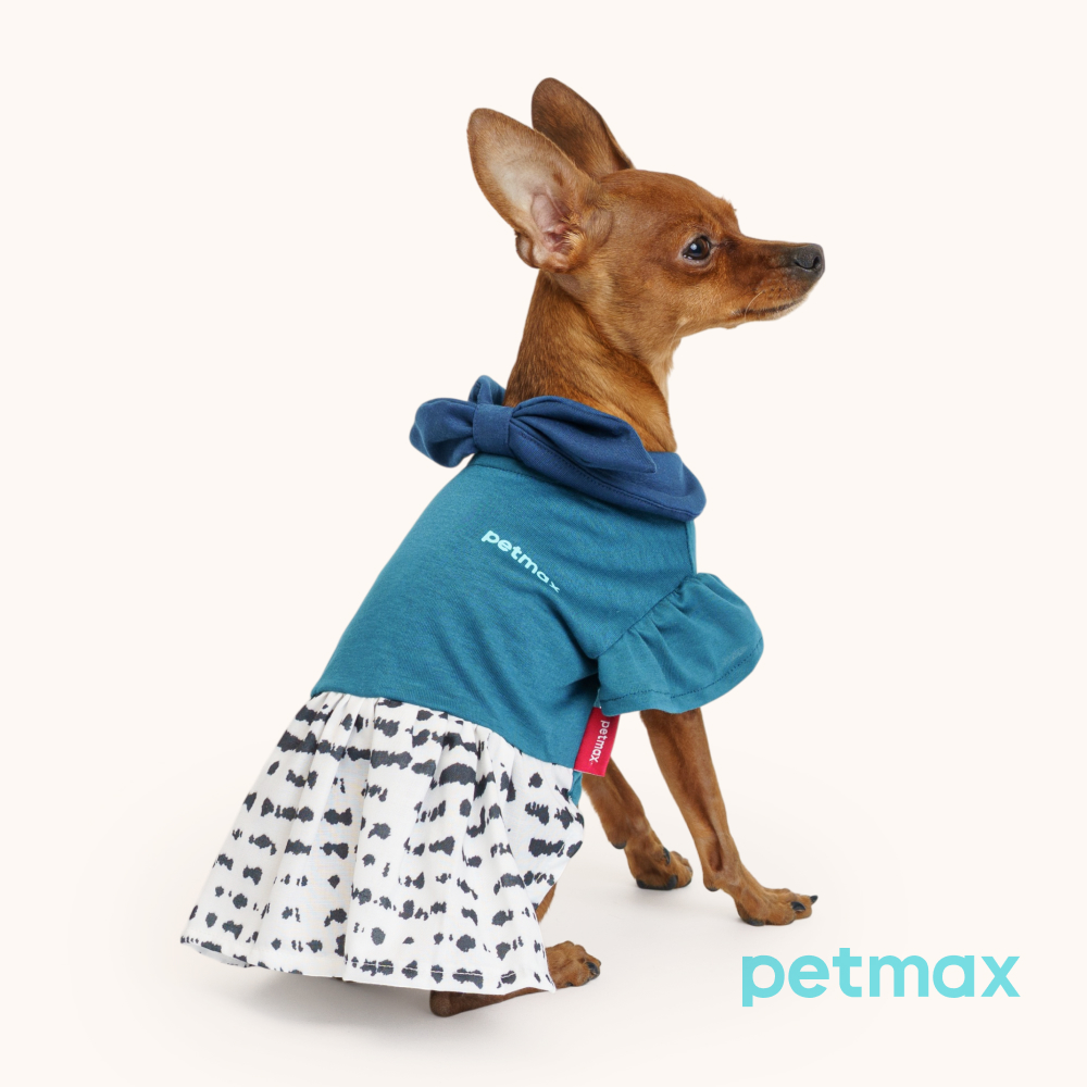 Petmax Платье для кошек и собак, M, синий