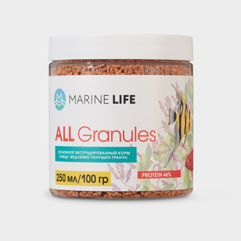 Marine life All Granules Корм для рыб в гранулах, 100 гр