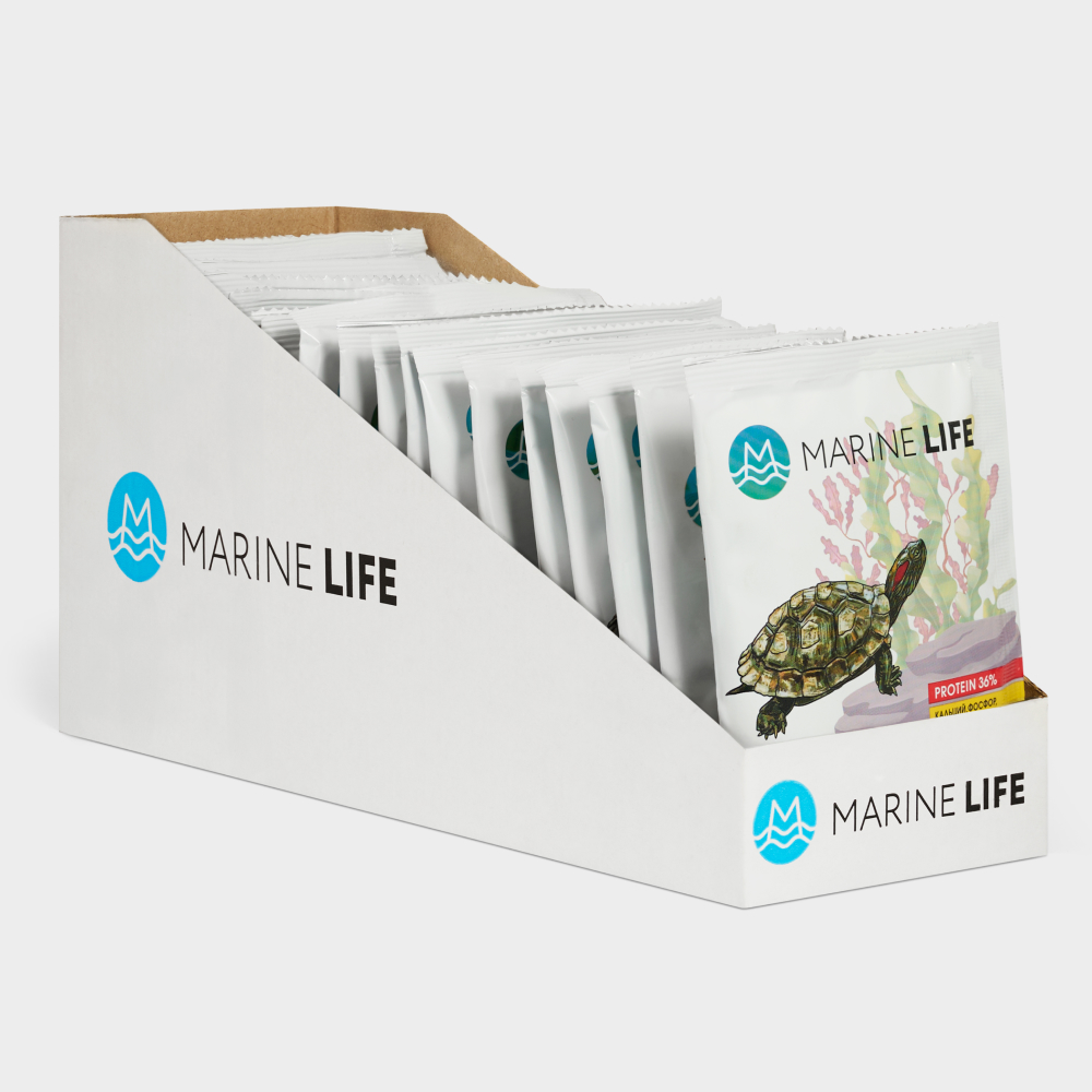 Marine life Turtle Sticks Корм для черепах в виде плавающих палочек, 15 гр