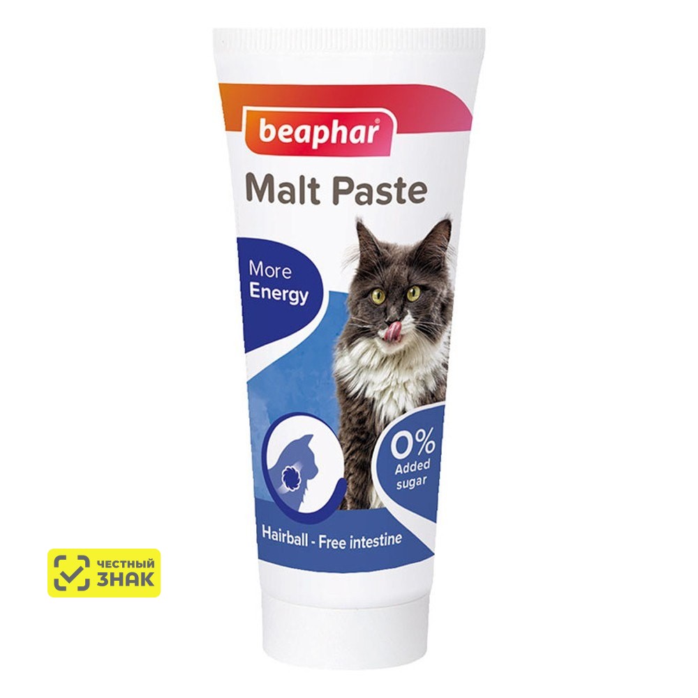 Beaphar Паста для вывода шерсти для кошек, 25 гр