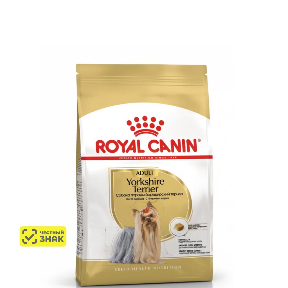 Royal Canin Yorkshire Terrier Adult Сухой корм для собак породы йоркширский терьер старше 10 месяцев, 500 гр.