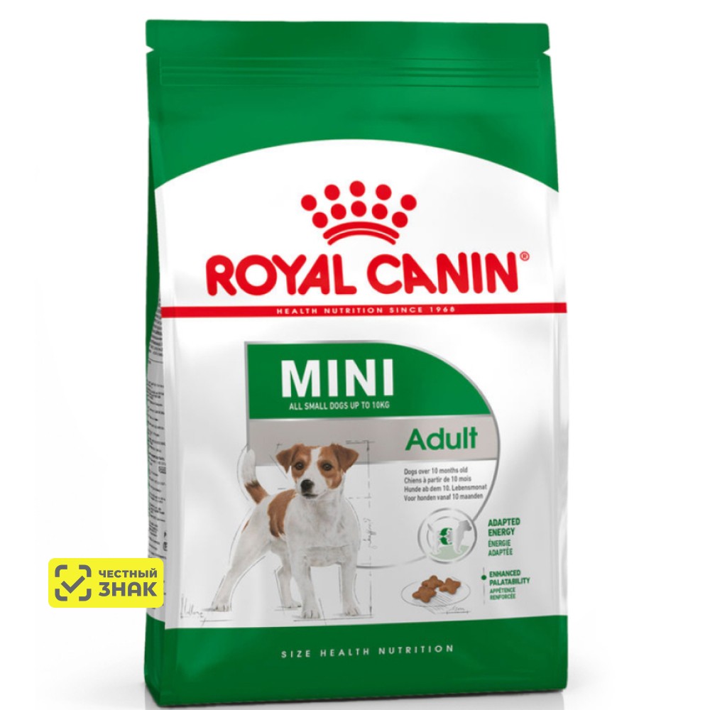 Royal Canin Mini Adult Сухой корм для взрослых собак мелких размеров в возрасте от 10 месяцев до 8 лет, 8 кг
