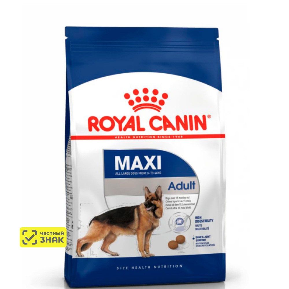 Royal Canin Maxi Adult 26 Сухой корм для собак крупных размеров в возрасте от 15 месяцев до 5 лет, 3 кг