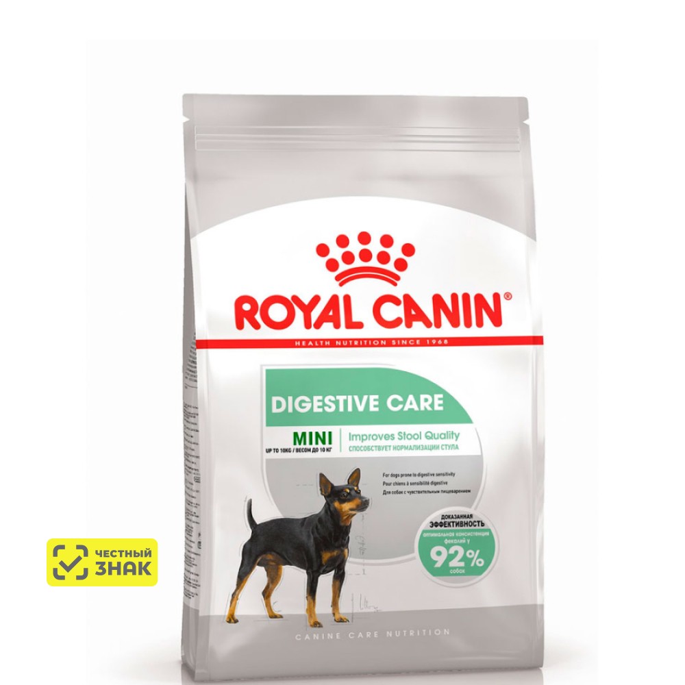 Royal Canin Mini Digestive Care Сухой корм для собак маленьких пород с чувствительным пищеварением, 1 кг
