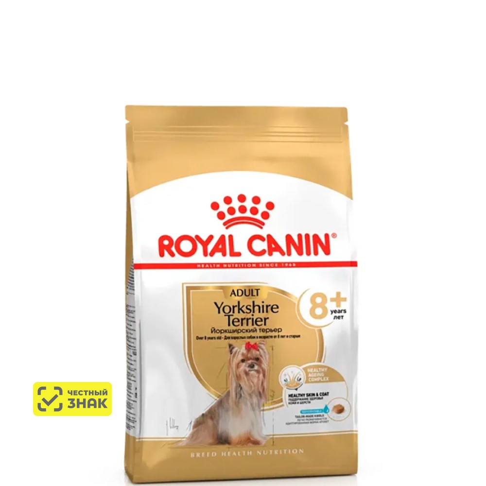 

Royal Canin Yorkshire Terrier Adult Сухой корм для собак породы йоркширский терьер старше 8 лет, 500 гр.