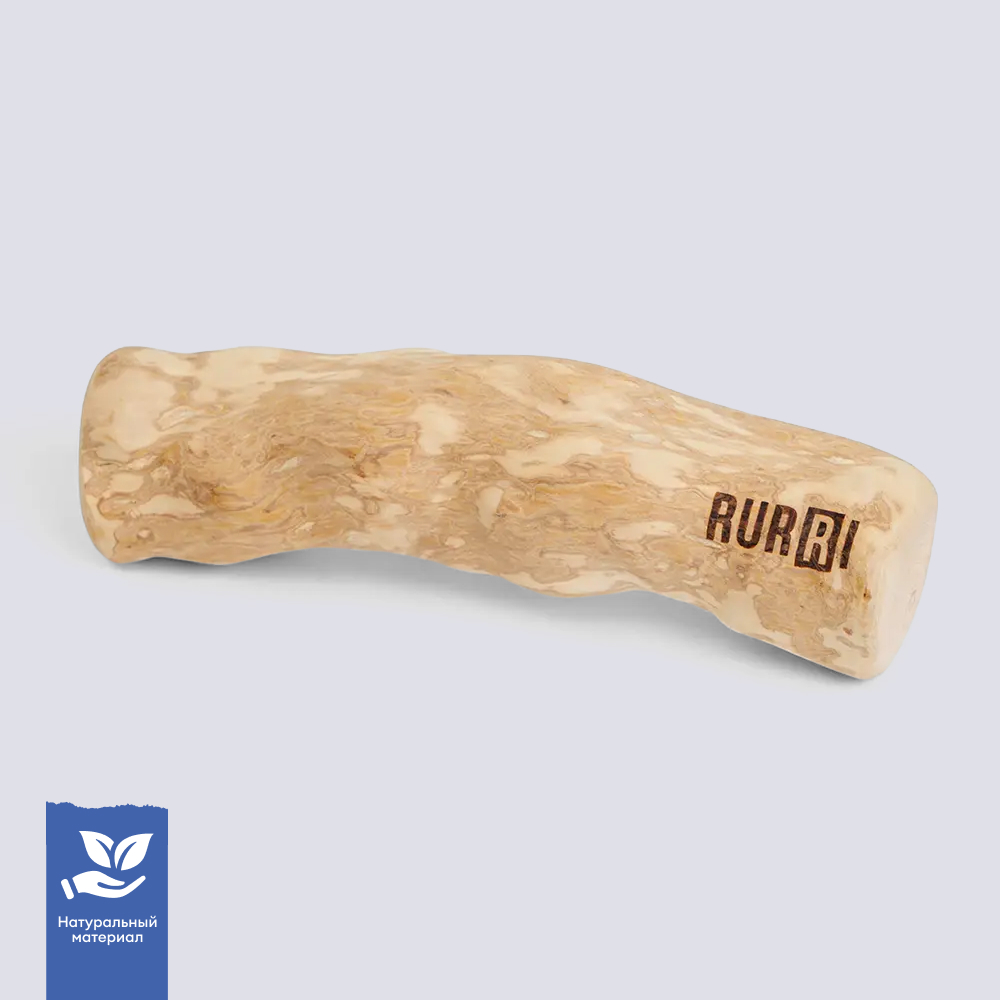 

RURRI Игрушка для собак Палочка из кофейного дерева, диаметр 5,6-7 см, длина 22 см, Белый