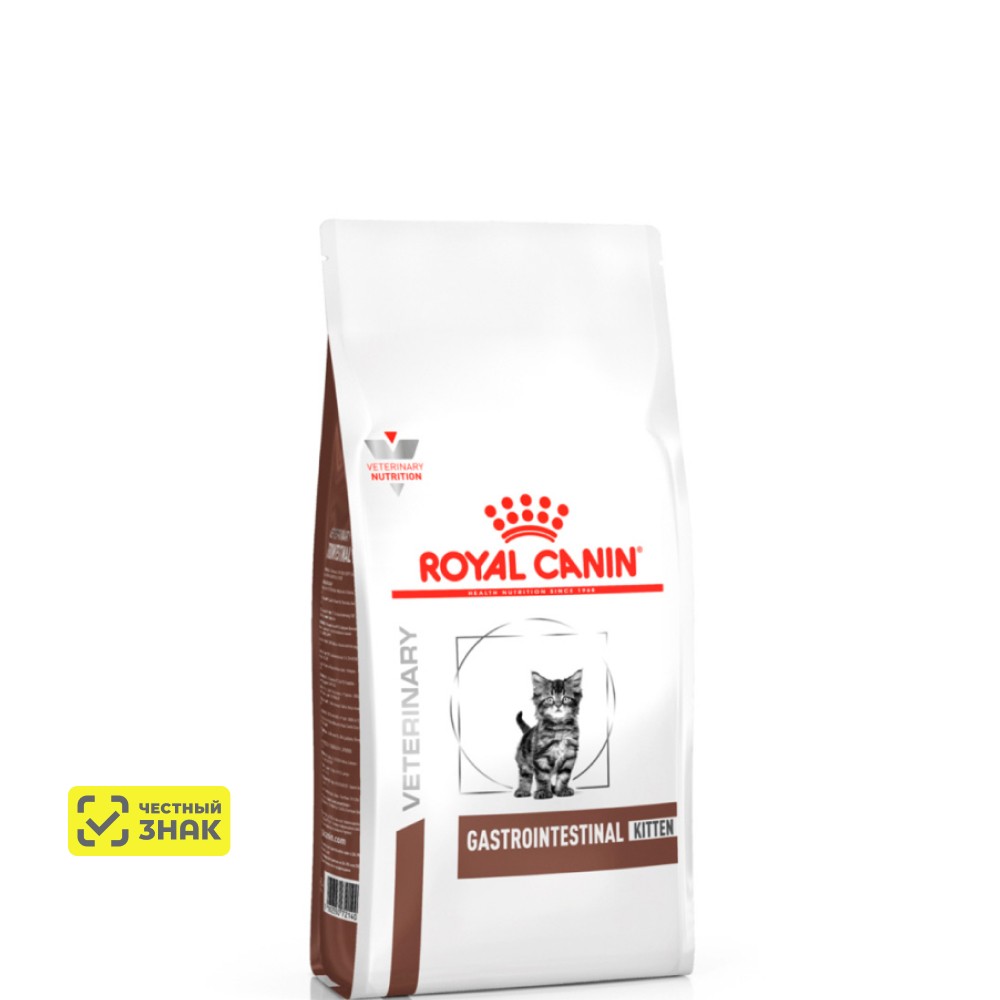 

Royal Canin Gastrointestinal Kitten Сухой диетический корм для котят при острых расстройствах пищеварения, в реабилитационный период и при истощении, 350 гр.