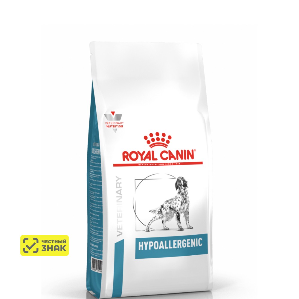 Royal Canin Hypoallergenic Сухой корм для взрослых собак с пищевой аллергией, 1,5 кг