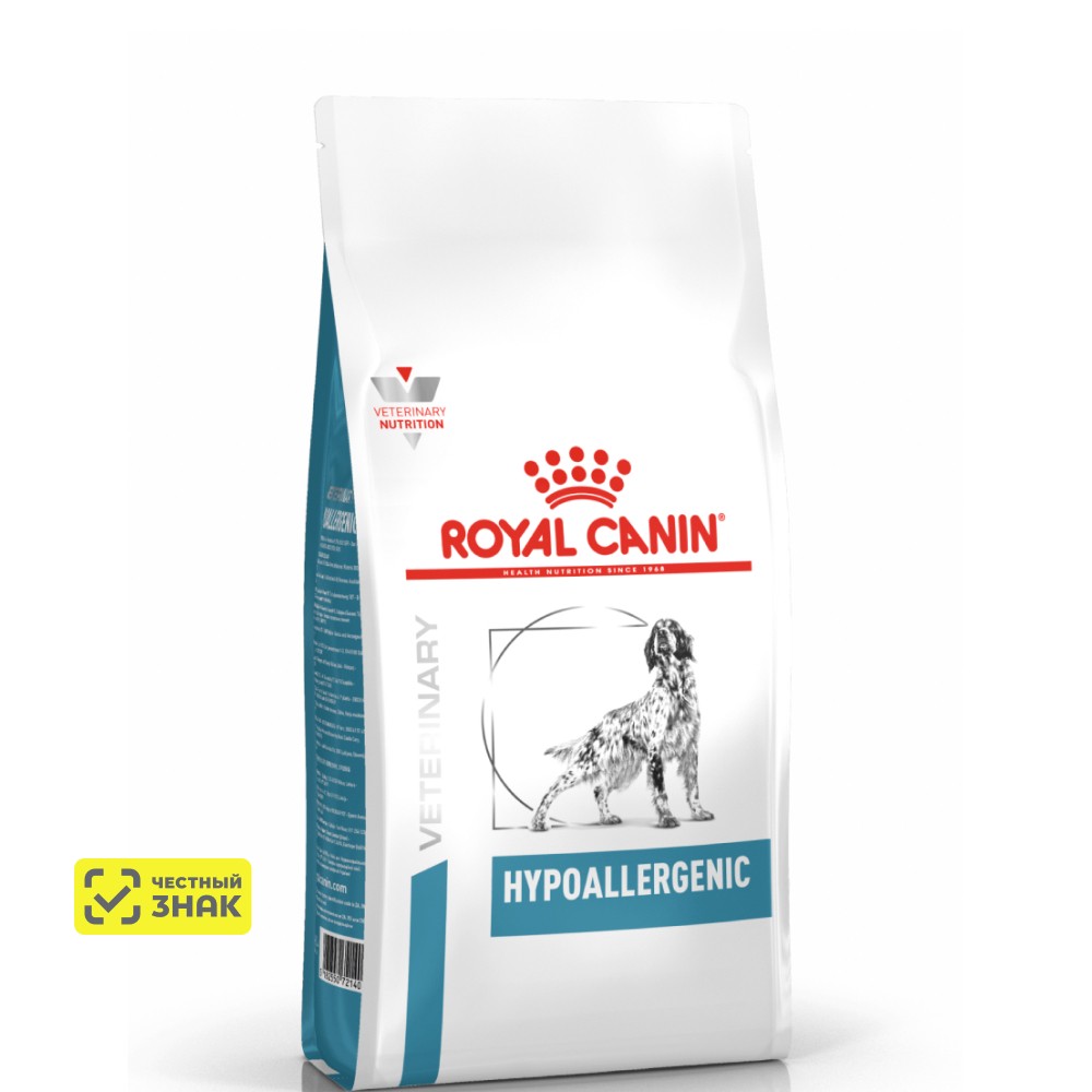 Royal Canin Hypoallergenic Сухой корм для взрослых собак с пищевой аллергией, 4 кг