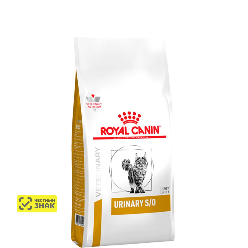 Royal Canin Urinary S/O Сухой корм для кошек при заболеваниях дистального отдела мочевыделительной системы, 1,5 кг