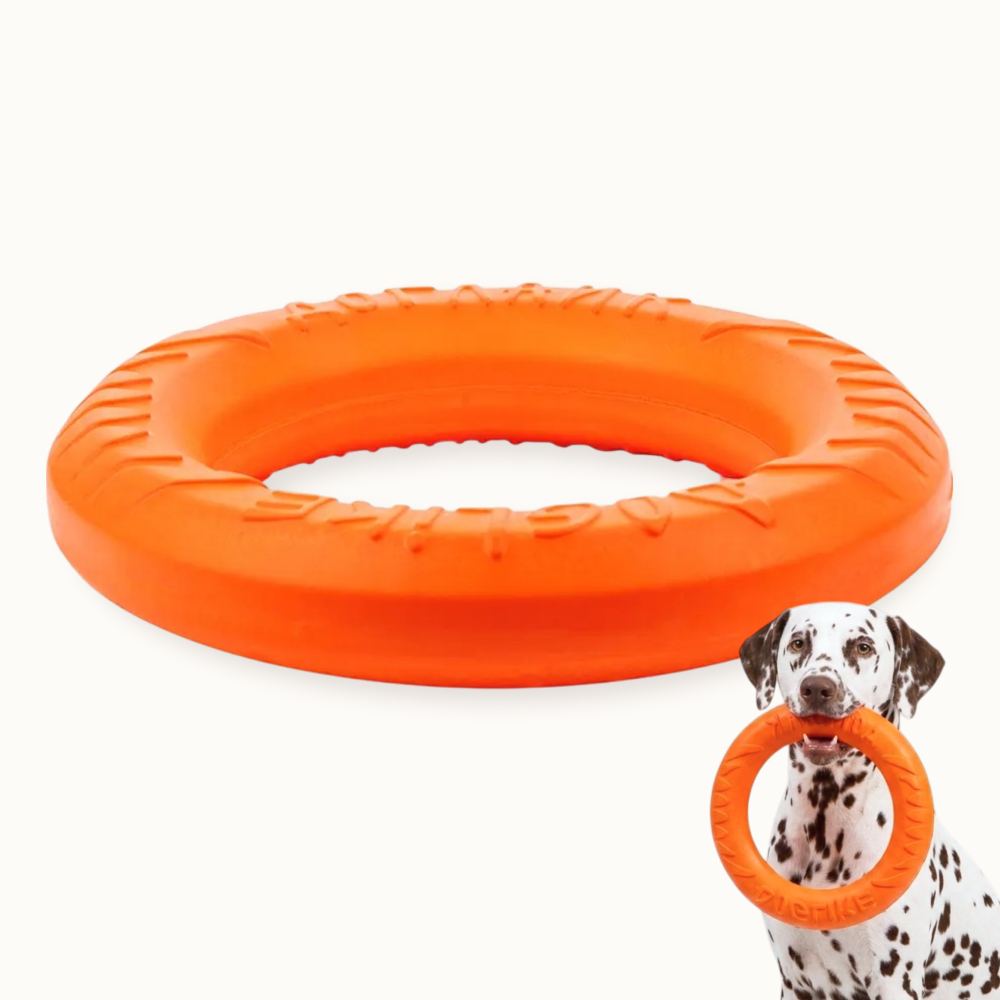 Pet hobby Игрушка для собак Кольцо среднее TugAndTwist, диаметр 26,5 см, оранжевое