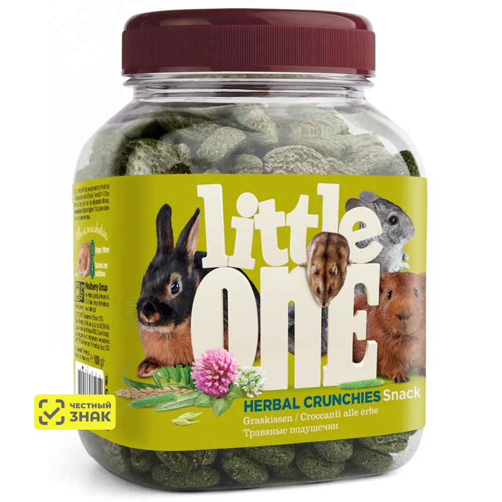 

Little One Лакомство для грызунов Травяные подушечки, 100 гр.