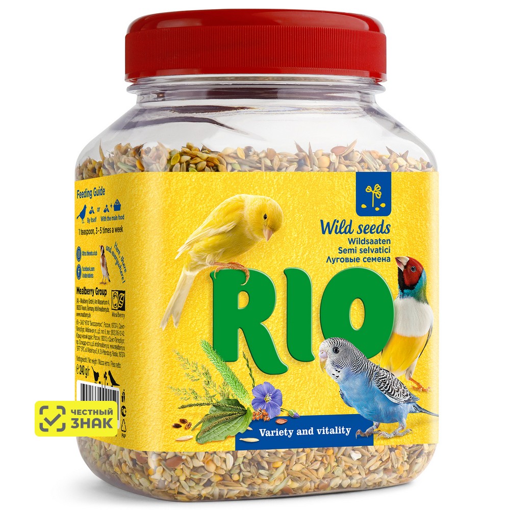 RIO Лакомство для птиц Семена луговых трав 240 г