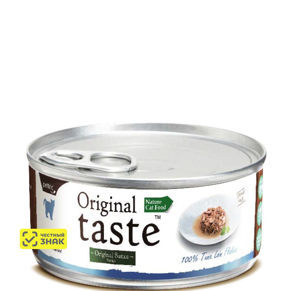 

Pettric Original Taste Влажный корм (консервы) для кошек, тунец в соусе, 70 гр.