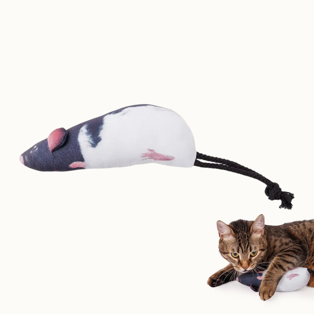 Pet hobby Игрушка с мятой для кошек Крыска, 18 см