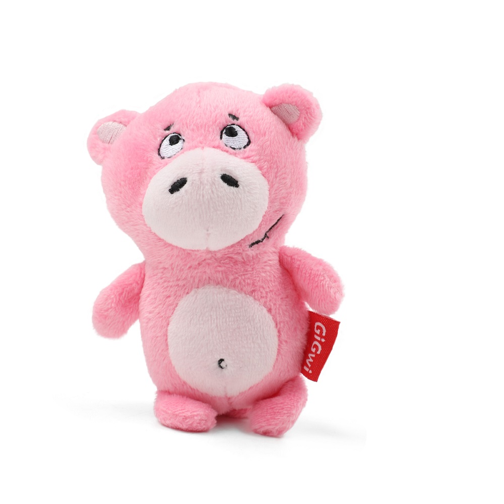 GiGwi GiGwi PLUSH FRIENDZ Игрушка мягкая для собак Поросёнок с пищалкой, 11 см