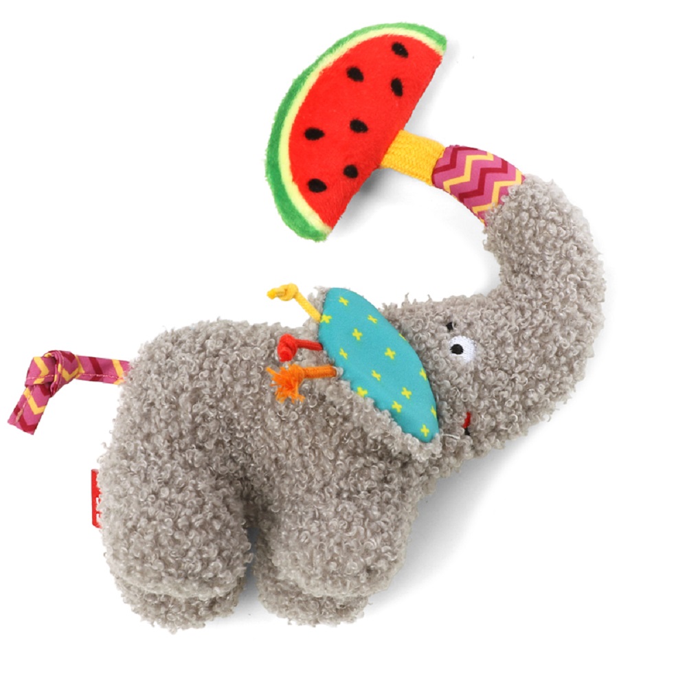 

GiGwi Plush Friendz Игрушка для собак с пищалкой Слоник с арбузом, , серый, Разноцветный