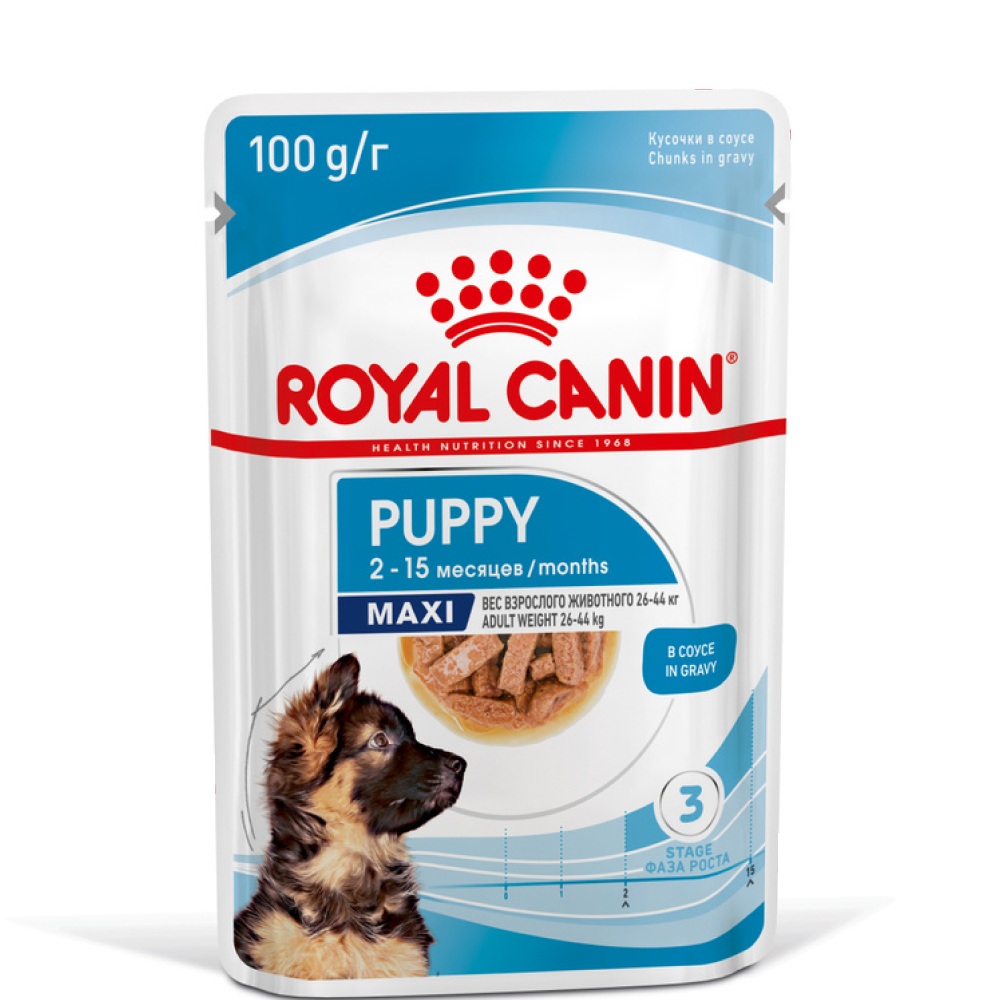 Royal Canin Влажный корм для щенков крупных пород в возрасте до 15 месяцев, 100 гр