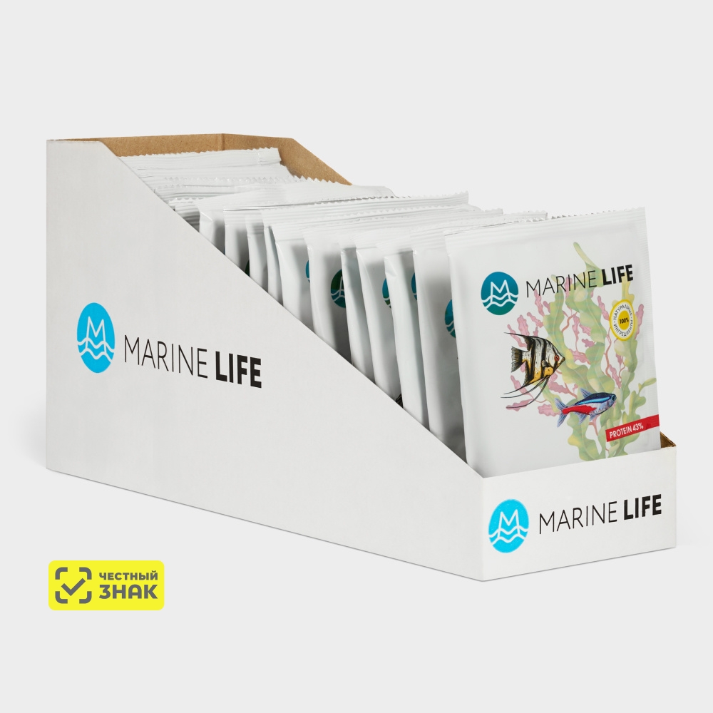 Marine life All Flakes Корм для рыб в хлопьях, 10 гр.
