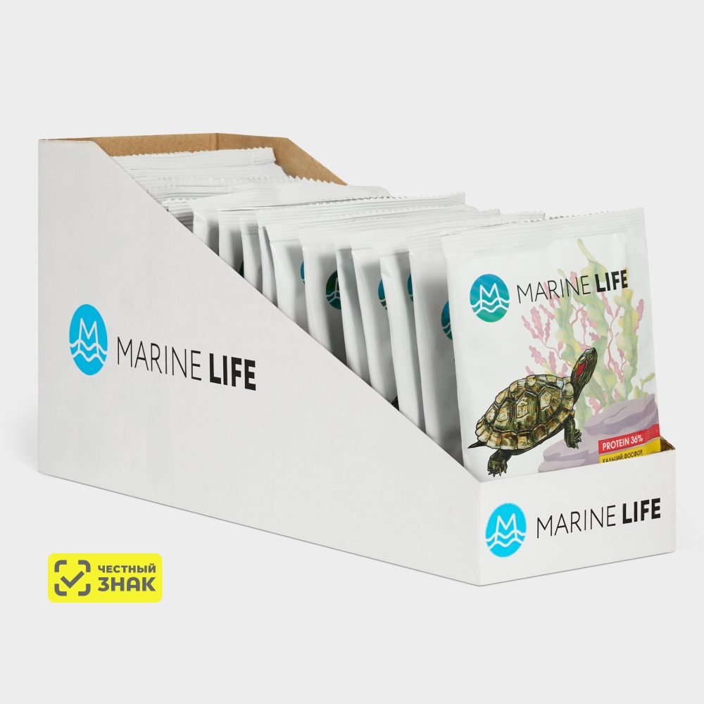Marine life Turtle Sticks Корм для черепах в виде плавающих палочек, 15 гр.