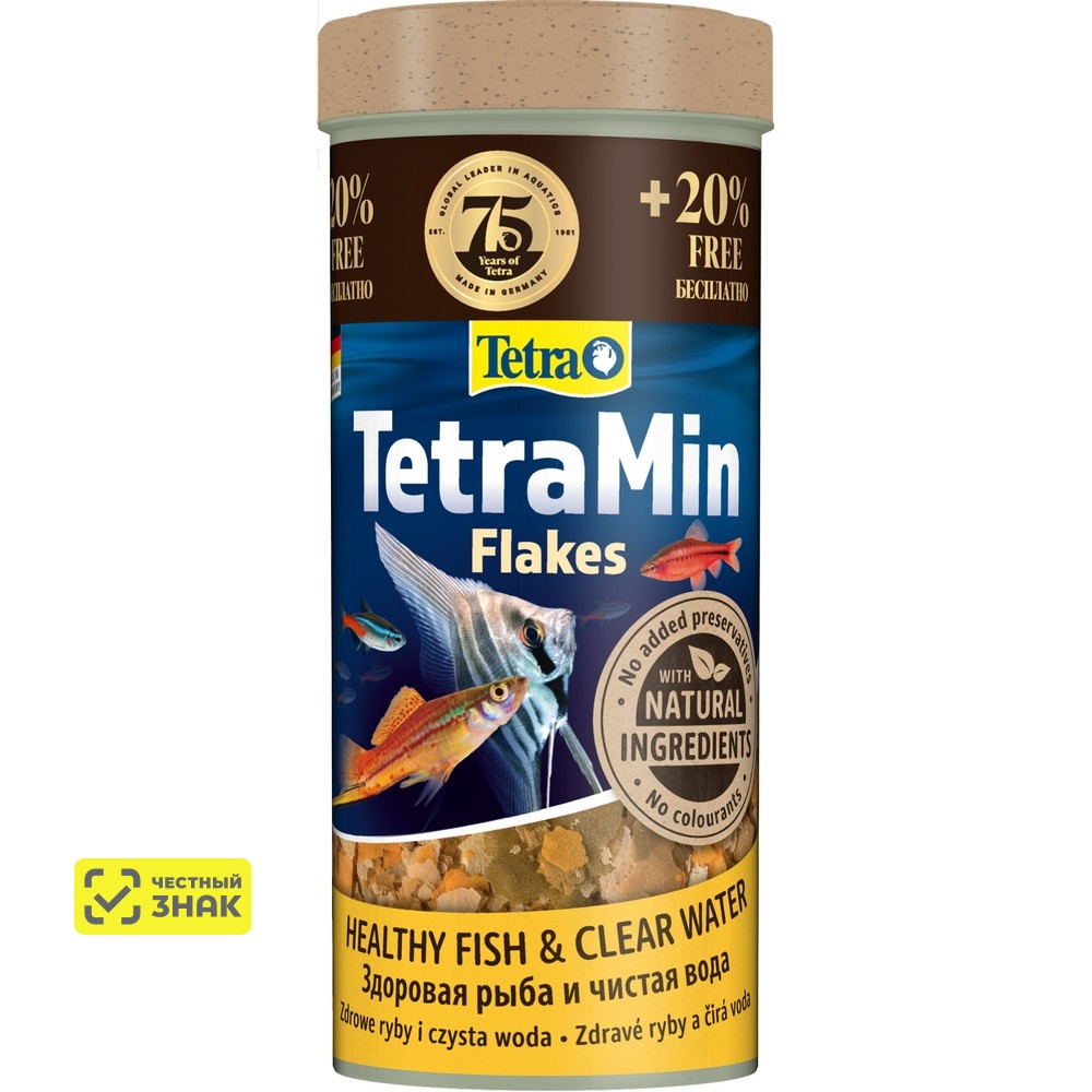Tetra TetraMin Корм для рыб в хлопьях, 300 мл