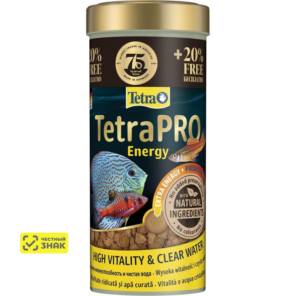 Tetra TetraPro Energy Корм для рыб для окраса в хлопьях, 300 мл