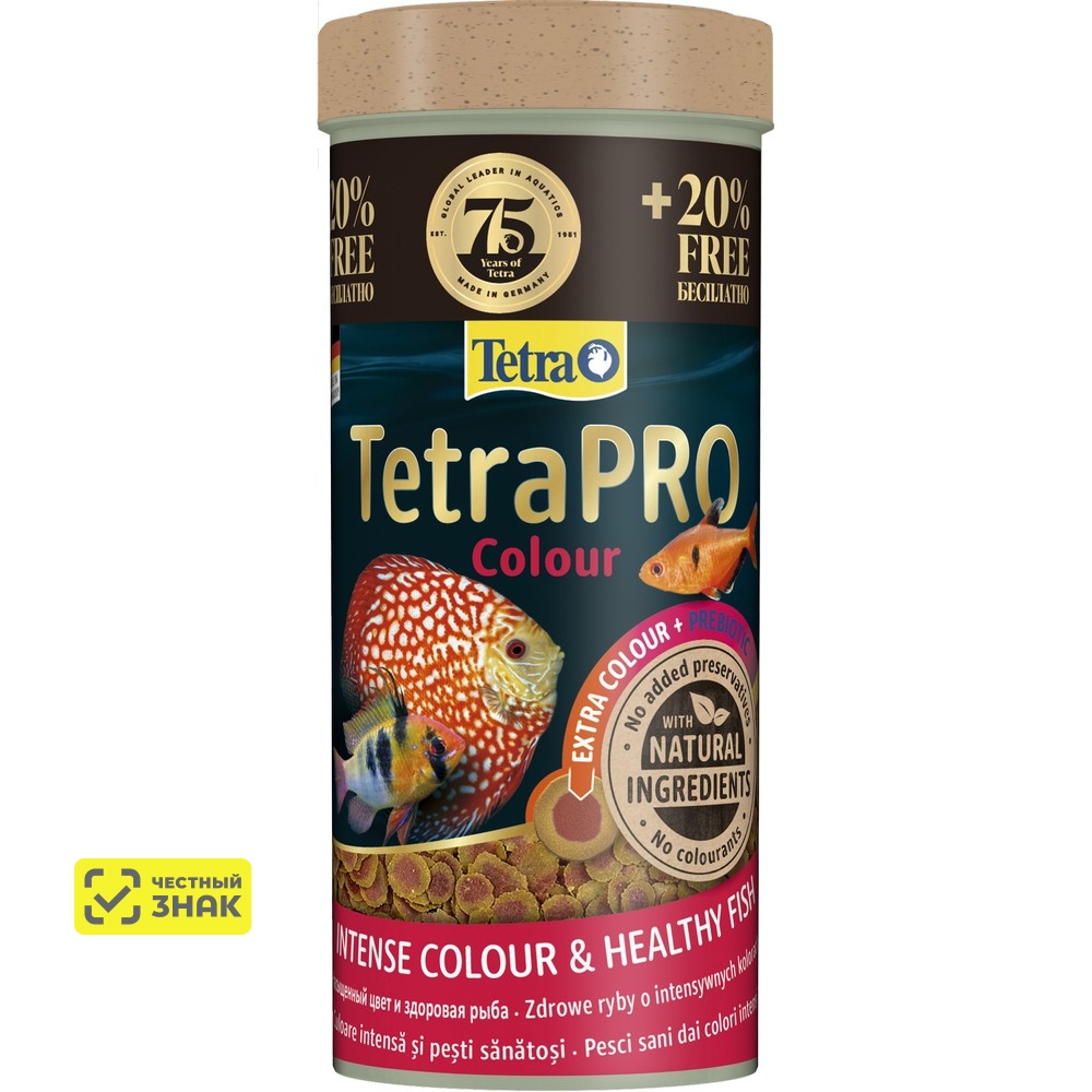Tetra TetraPro Colour Корм для рыб для окраса в хлопьях, 300 мл