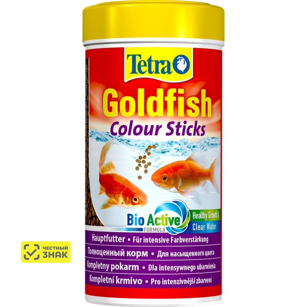 Tetra Goldfish Colour Sticks Корм палочками для золотых рыбок, 250 мл