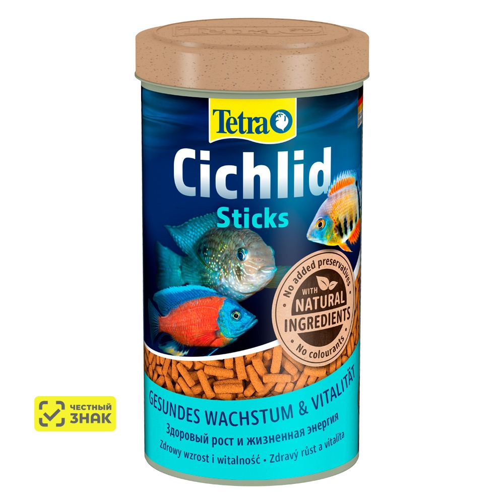 Tetra Cichlid Sticks Корм в гранулах для рыб, 500 мл