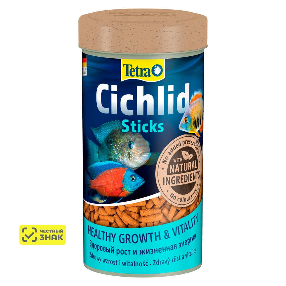 Tetra Cichlid Sticks Корм в гранулах для рыб, 250 мл